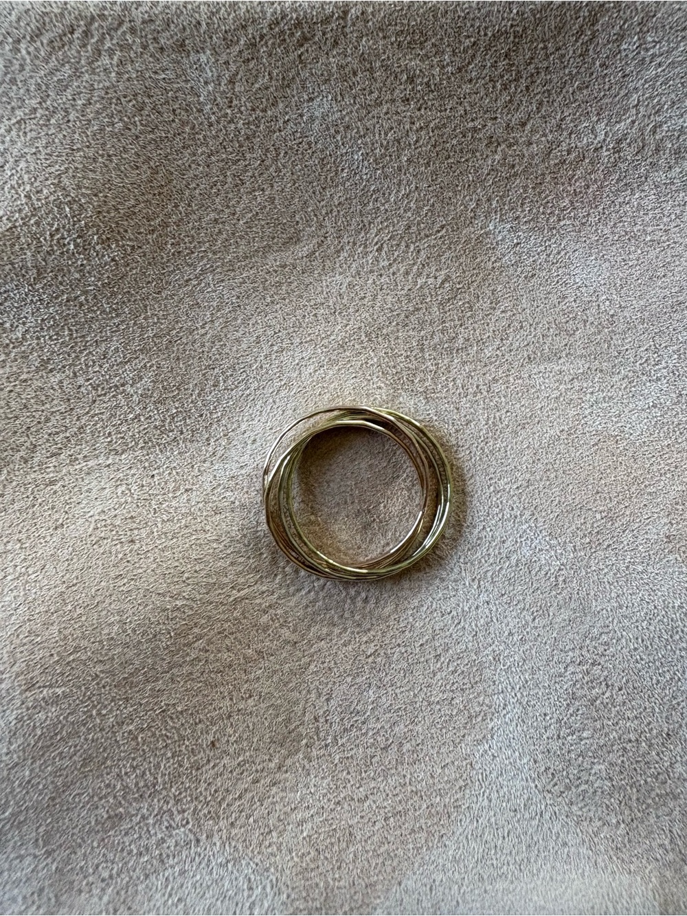 Melissa Joy Manning size 4 14k rolling interlocking ring - Picture 2 of 6